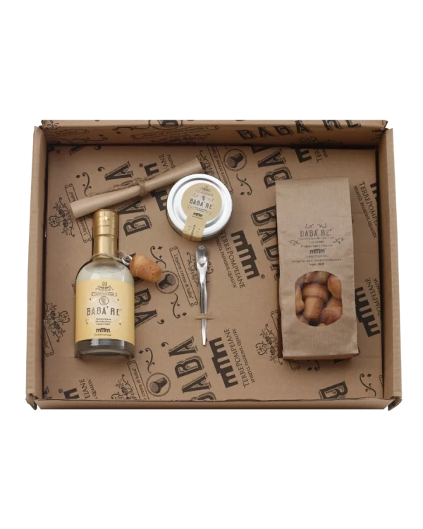 Box Babà Re 20cl Terre Pompeiane con babà secchi e crema spalmabile al babà Italia in Food Prodotti Tipici Italiani