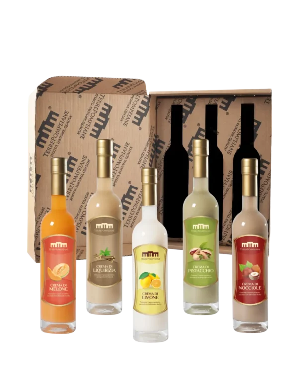 Box Creme di Liquori Terre Pompeiane 3 Bottiglie Italia in Food Prodotti Tipici Italiani
