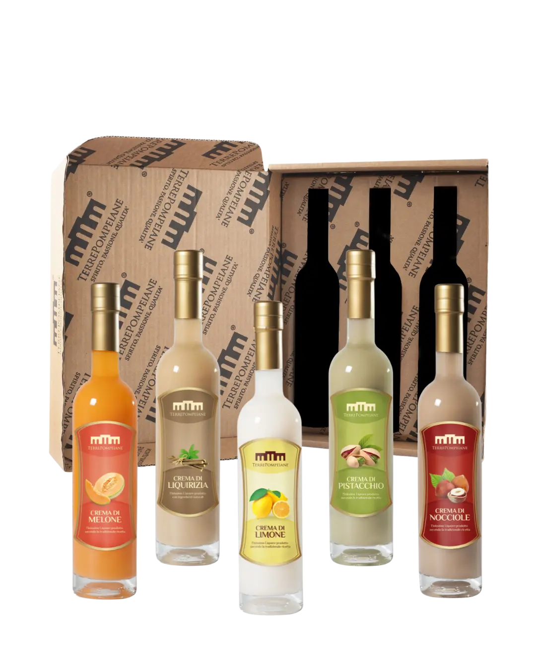 Box Creme di Liquori Terre Pompeiane 3 Bottiglie Italia in Food Prodotti Tipici Italiani