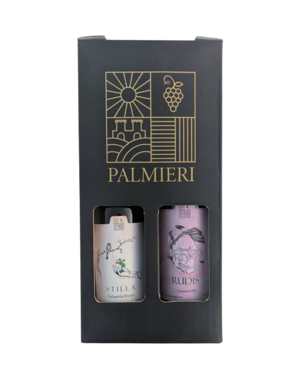 Box Rudis Casavecchia IGP + Stilla Pallagrello Bianco IGP Palmieri nera