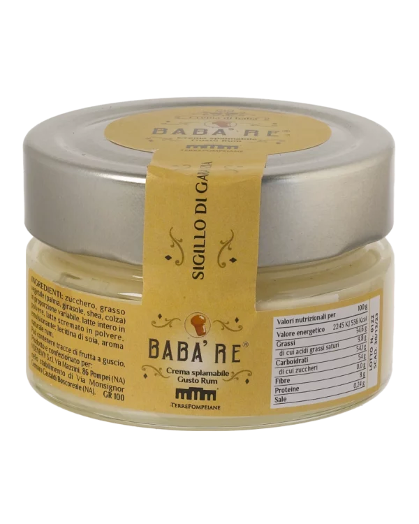 crema spalmabile Baba Re Terre Pompeiane Italia in Food Prodotti tipici Italiani